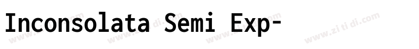 Inconsolata Semi Exp字体转换